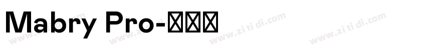 Mabry Pro字体转换